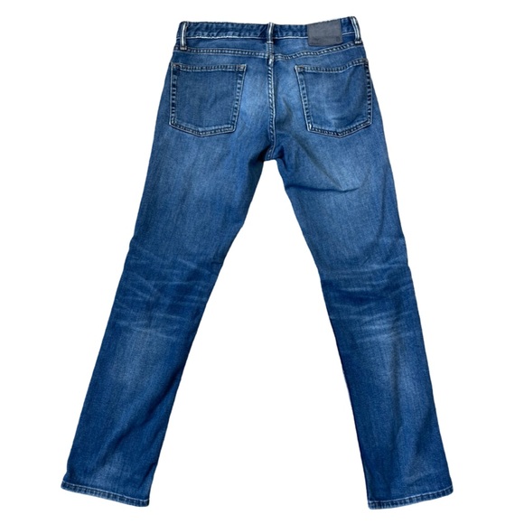 Bonobos Slim Fit Straight Leg Jeans Medium Wash Fading Whiskering - Size 30/32 - Picture 3 of 9